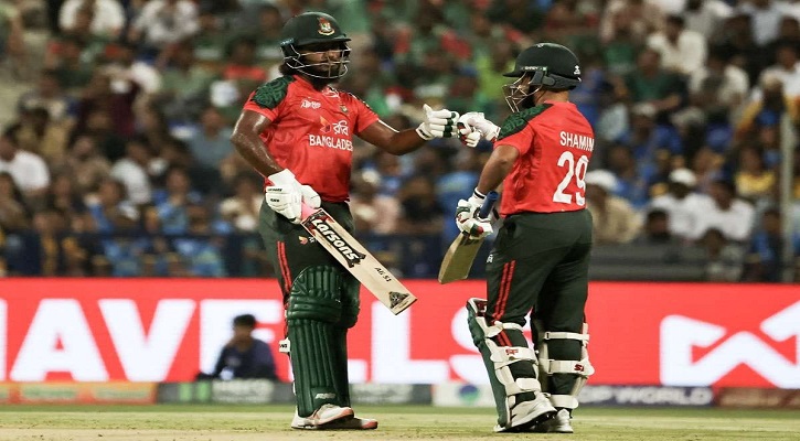 শামীম-জাকেরের ব্যাটে মান বাঁচানো সংগ্রহ বাংলাদেশের